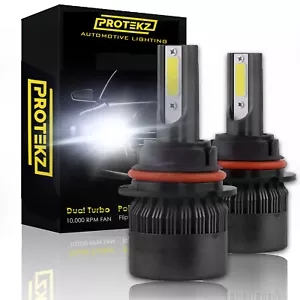 LED Kit Protekz Car Headlight High and Low 200W 60000LM 6000K Bulbs 9005 9006 - Picture 1 of 12