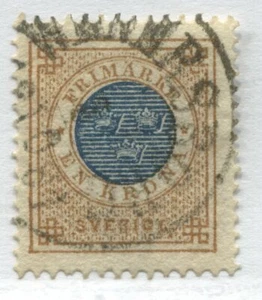 Sweden 1878 1 kroner CDS used - Picture 1 of 1