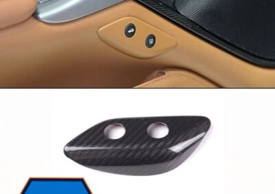 Cubierta de botón interior de fibra de carbono real apta para Ferrari F12 Berlinetta 2013-2017 Foto 1 de 4
