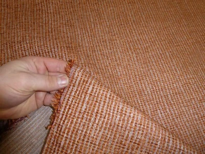 5 metres of RUST ORANGE Chunky Chenille Weave Upholstery Fabric - Image 1 of 4