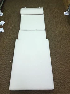 Frontgate SUNBRELLA Outdoor Patio Chaise Lounge Cushion White 30x84 Headrest NEW - Picture 1 of 8