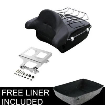 Almohadilla de maletero de equipaje King soporte de montaje individual apta para Harley Deluxe Street Bob 18-23 Foto 1 de 4