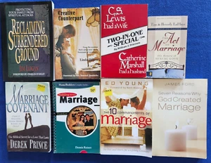 Lot 8 Christian marriage books: Family Life Sexual Love covenant wedding - Imagen 1 de 3