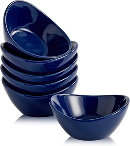 Ceramic Dipping Bowls Set of 6,1.5 Oz White Dip Pinch Bowl,Soy Sauce Dishes,Mini - Picture 1 of 8