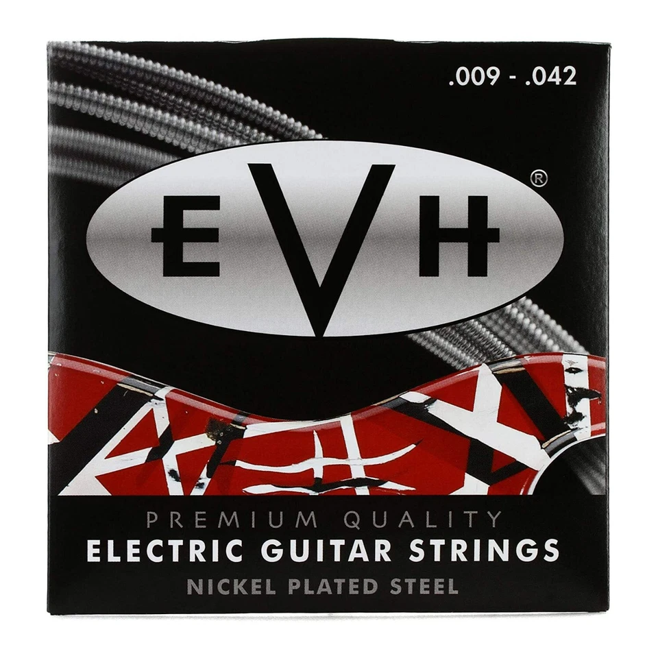 EVH Premium Nickel Plated Sweet Sounding Electric Guitar Strings .009 .042 - Image 1 of 1