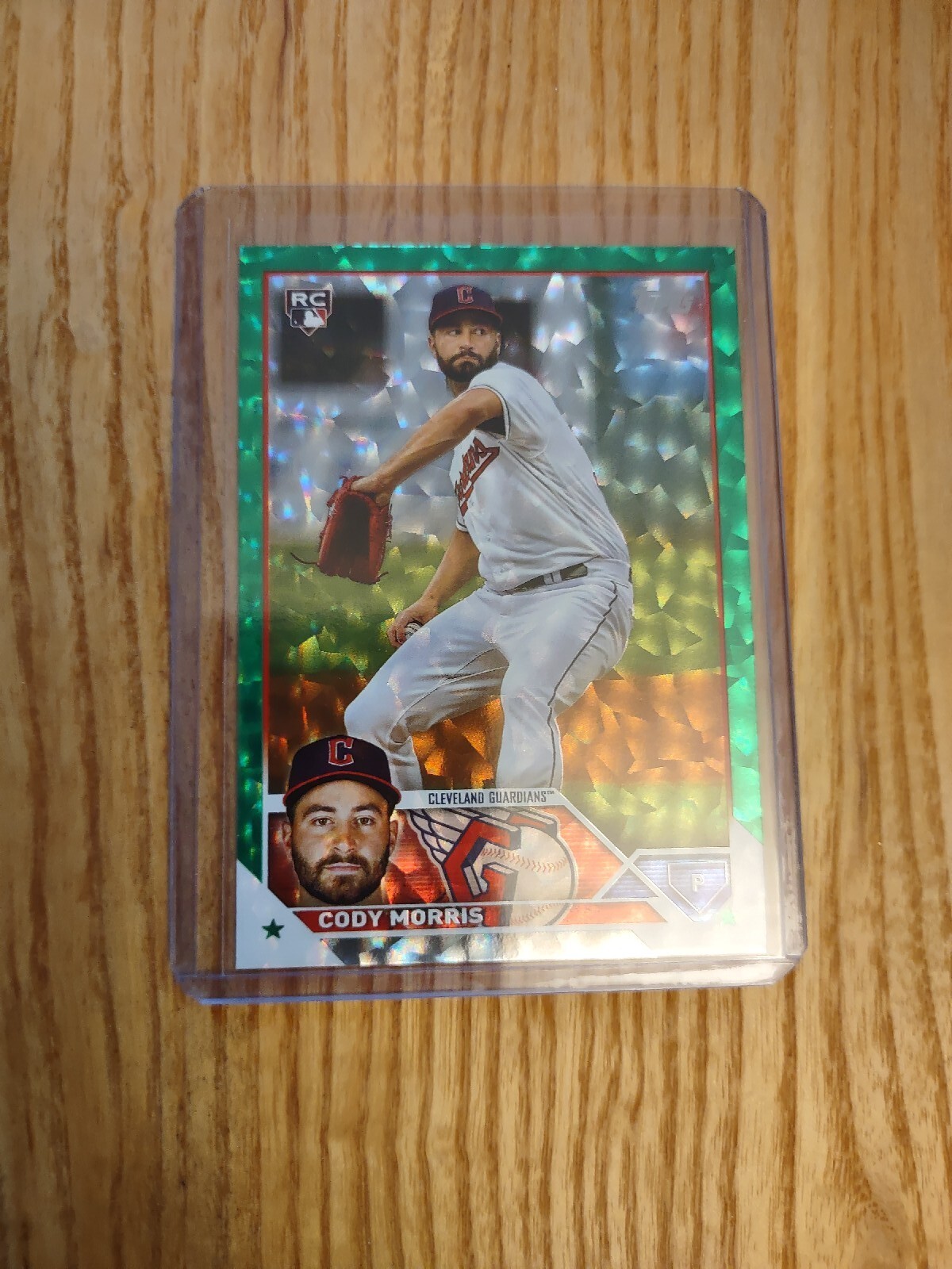 2023 Topps Cody Morris GREEN FOIL 222/499 SERIES 2 #507 CLEVELAND GUARDIANS RC