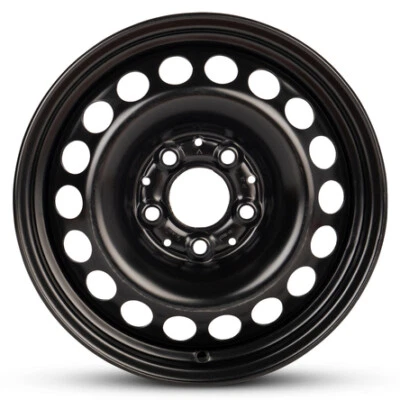 New Wheel For 1994-1999 Mercedes-Benz C-Class 15 Inch Painted Black Steel Rim - Image 1 of 4