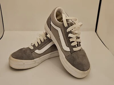 Vans Skate Shoes  Low  Suede Gray Old Skool Youth Boys 12 - Image 1 of 4