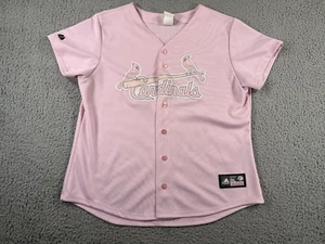 Majestic St Louis Cardinals Jersey Yadier Molina #4 Jersey XL Pink Button Logo - Picture 1 of 13