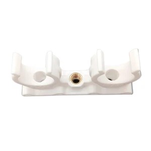 Rohrclips Zweifach 22 mm mit Gewindebuchse - 10 Stück. Rohrhalter Doppelt - Imagen 1 de 8