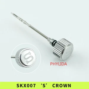 SKX007 Crown Engraved Signed ‘S’ Mod Parts 2 Gaskets Fit 7S26 NH35/36 NE15 Mov't - Picture 1 of 6
