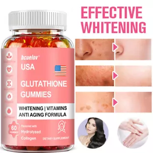 Glutathione 500 mg L-Glutathione Skin Whitening 30/60 Gummies - Picture 1 of 9