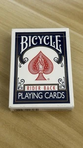Bicycle Playing Cards, Rider Back, Blue, Lightly Used, Great Condition - Picture 1 of 5