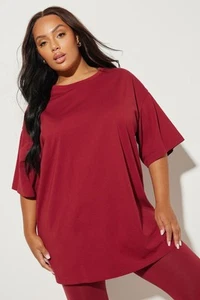 Yours Curve Women's Plus Size Relaxed Longline T-Shirt - Picture 1 of 26