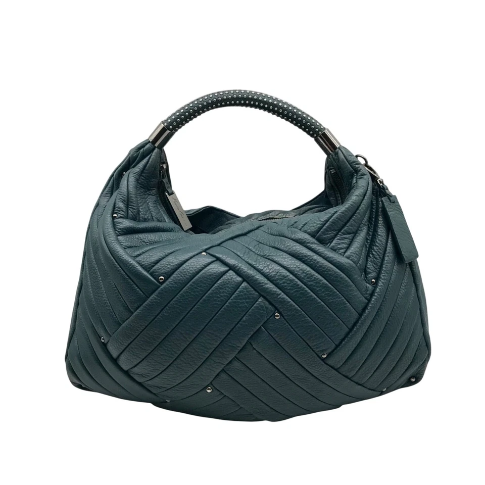 Сумка хобо Kenneth Cole синяя стеганая кожа - Изображение 1 из 4