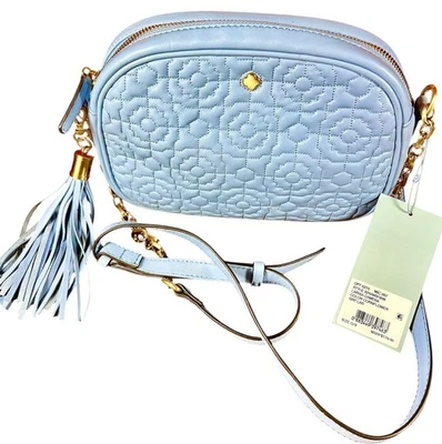 Antonio Melani $179 Larisa Camera Leather Crossbody Bag In Cornflower NEW NWT - Image 1 of 4
