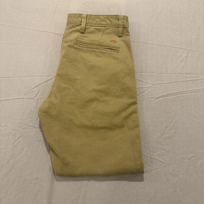 Tan Dockers 修身锥形裤男式 32x29 牛仔裤末端和 Khakis Begin — 第 1/4 张图片