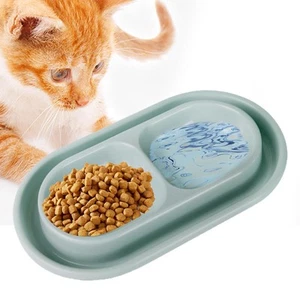 Cat Bowls for Food and Water Easy to Clean Outside Cat Food and Water Feeder - Picture 1 of 7