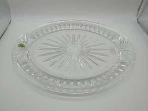 Vintage Waterford Crystal Overture 13" Oval Serving Platter - Signed W/tag - Picture 1 of 8