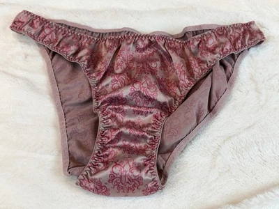 Victoria's Secret Vintage Women's Satin Bikini Panty - Patterned - Circa 2009 - Image 1 of 4