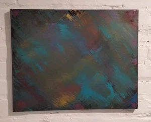 Original  Contemporary Oil Painting Modern Abstract Fine Art Canvas - 20x16 - Picture 1 of 3