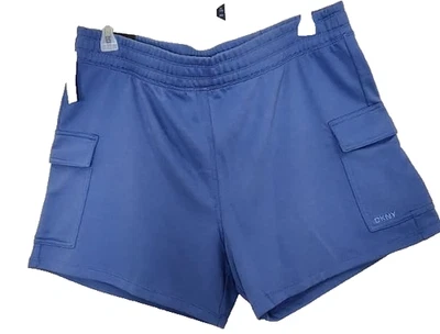 Pantalones Cortos de Carga DKNY Para Mujer XX-Grandes Azul Tejido Algodón Salón Informales Cómodos Nuevos Foto 1 de 4
