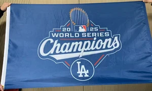 VORBESTELLUNG Los Angeles Dodgers MLB 2025 World Series Champions 3 x 5 Fuß Flagge Banner - Bild 1 von 6
