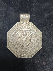 Colgante Vintage Plata Nefertiti Ankh Símbolo Colgante Dije - 27,56 g - Imagen 1 de 4