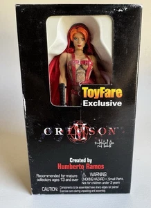 Figura de acción exclusiva de ToyFare Crimson Scarlet Red Hoods Humberto Ramos nueva en caja - Imagen 1 de 7