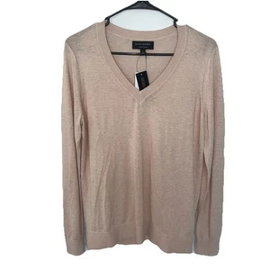 Banana Republic Womens L/S Tan Knit Sweater Large NWT i3 - Picture 1 of 6