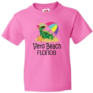 Inktastic Vero Beach FL Vacation Youth T-Shirt Summer Spring Break Traveling Tee - Picture 1 of 6