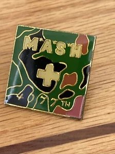 Vintage Mash 4077th Camoflage Lapel Pin Green Camo Collector Hat Pin - Picture 1 of 11
