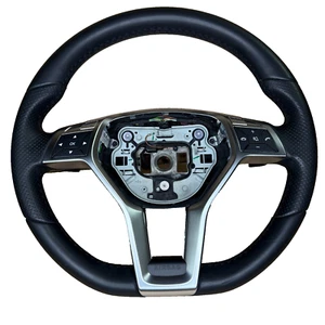 Mercedes Benz W207 E550 SLK250 CLS550 AMG Sport Steering Wheel Flat Bottom 12-18 - Picture 1 of 5