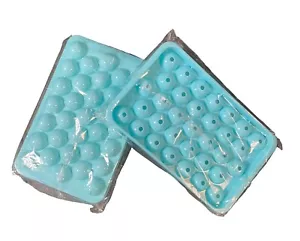 2pcs Ice Ball Maker Mold Mini Round Ice Cube Tray Reuseable With Lid For Freezer - Picture 1 of 8