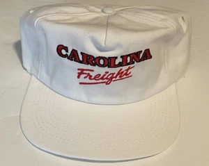 Carolina Freight Embroidered White Snapback Hat Cap Made in USA - Picture 1 of 1
