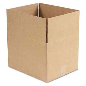Uline 15" x 12" x 10" Corrugate Cardboard Shipping Boxes 32 ECT 25/Pack - Picture 1 of 3