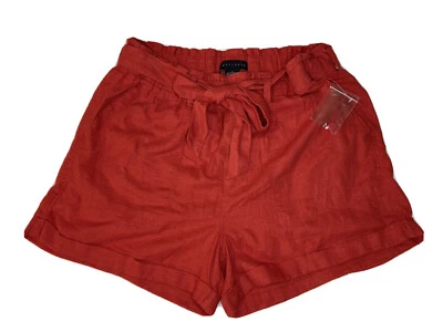 Sanctuary Womens Casual Cuffed Shorts Bun  Size L Apricot New - Image 1 of 3