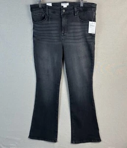 Good American Women's Bootcut Jeans Size 12/31 (32x30) Black284 Stretch NWT - Picture 1 of 18