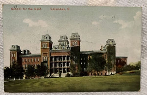 ¡Auténtica postal vintage! ¡Escuela para sordos! Columbus, Ohio! Oc 2013 - Imagen 1 de 2
