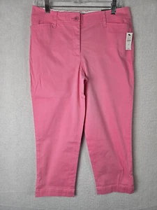 Talbots Perfect Crop Pants Size 6P Cotton Blend Pink - Picture 1 of 14