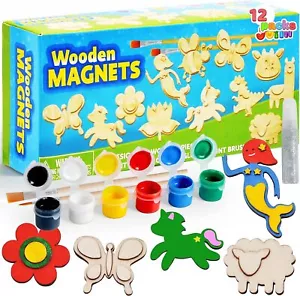 Syncfun Wooden Magnets Spring Arts & Crafts Activities Kit for Boys and Girls - Picture 1 of 9