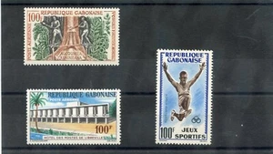 GABON Sc C2,6,12(YT 155,74,83)*F-VF LH (C12 NH) 1960-62 AIRS $21 - Picture 1 of 1
