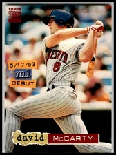 1994 Stadium Club #134 David McCarty Minnesota Twins