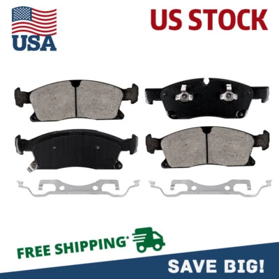 Pastillas de freno delanteras de cerámica para Dodge Durango Jeep Grand Cherokee 2011 2012-2018 Foto 1 de 4