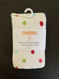 NWT Gymboree Winter Cheer Sz 4T-5T Polka Dot Heart Bottom Tights 4-5 - Picture 1 of 2
