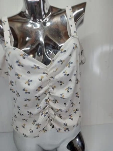 Damen Forever 21 3X Plus Crop Top Blumen kleine Blumen gebraucht - Bild 1 von 5