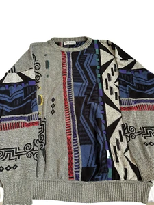 St Croix Men’s Size XL Comfort Touch Long Sleeve Sweater Multi-Color & Grey - Picture 1 of 4