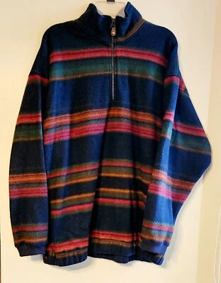  Pullover para Hombres Bugle Boy Tira Multicolor 1/4 Cremallera Vellón XL 90 ¡Bonito! Foto 1 de 4