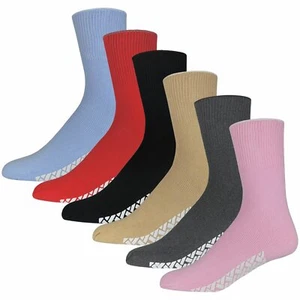 Calcetines médicos para diabéticos antideslizantes/deslizantes para mujer, parte inferior con pinza de goma de algodón (9-11) - Imagen 1 de 10