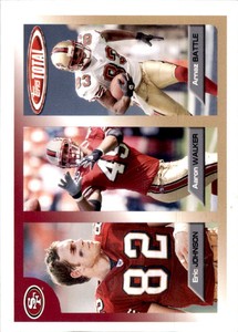 2005 Topps Total Arnaz Battle/Aaron Walker/Eric Johnson Football Cards #428